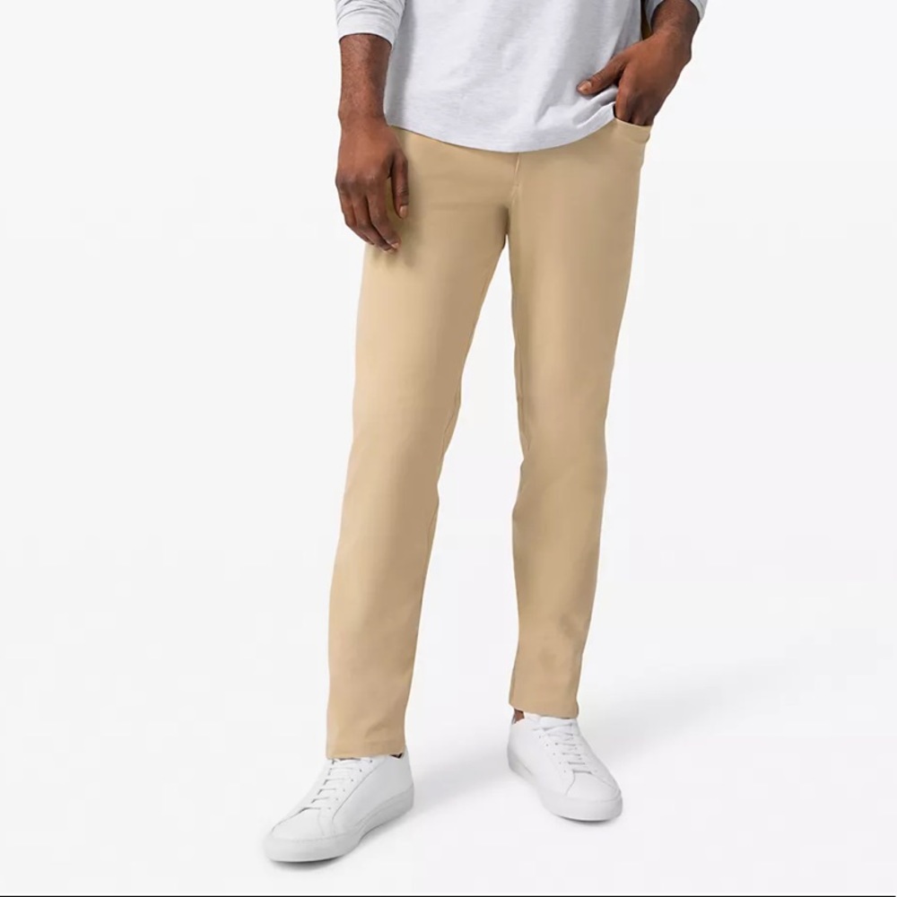 Lululemon Mens ABC Pants Size 36 Wacky Khaki Warpstreme *Original Style